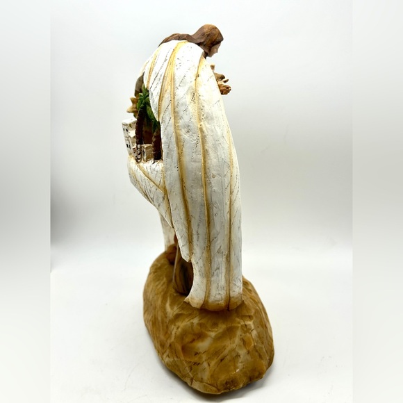 Vintage Musical Fontanini ROMAN Nativity Set Angel Scene Plays O Holy Night RARE - Picture 12 of 14